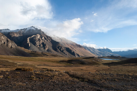 
Panoramic of the Andes mountain range in Mendoza Argentina