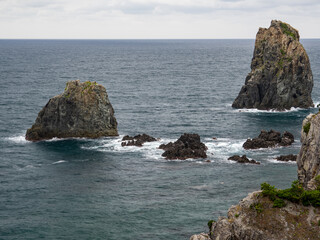 山口県日本海の海上アルプス　青海島　