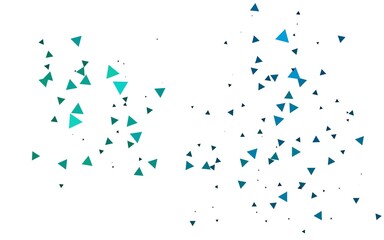 Light BLUE vector backdrop with lines, triangles.