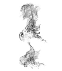 Smoke on a white background
