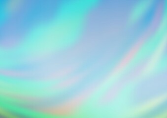 Obraz premium Light Blue, Green vector blurred shine abstract background.
