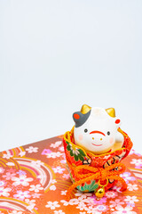 2021年干支の牛（丑、うし）年賀状素材