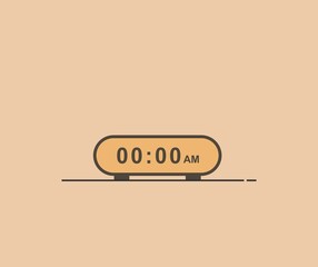 design about digital clock icon