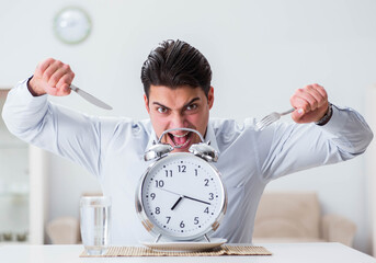 Concept of slow service in restaurants