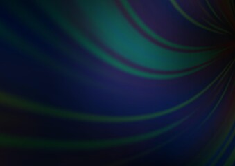 Dark BLUE vector modern bokeh pattern.