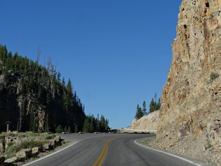 The Grand Loop Road Historic District provides stopovers and view decks for attractions at...