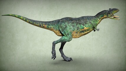 Ancient extinct dinosaur. 3D illustration