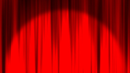 赤いカーテン　ステージカーテン　スポットライト
Red curtain material. Drape curtain. Spotlight.
