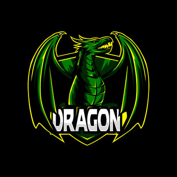 Dragon Macot Logo Esport Team