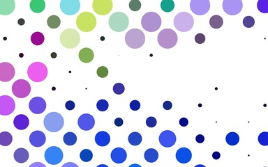 Light Multicolor, Rainbow vector cover with spots.