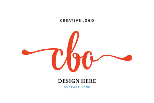 pharmacy logo composition of the letter CBO is simple, easy to understand, simple and authoritativePrint