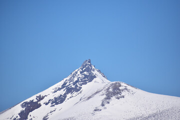 Fototapeta na wymiar 大沼駒ケ岳の山頂のアップ