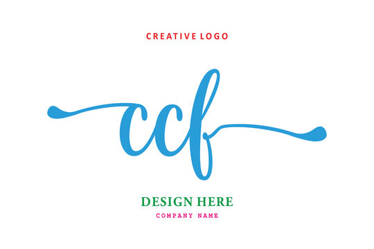 pharmacy logo composition of the letter CCF is simple, easy to understand, simple and authoritativePrint