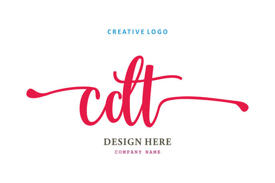 pharmacy logo composition of the letter CDT is simple, easy to understand, simple and authoritativePrint