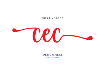 pharmacy logo composition of the letter CEC is simple, easy to understand, simple and authoritativePrint