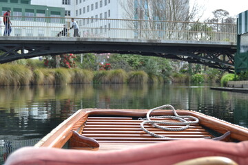 The rowboat on the lake