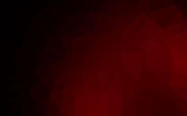Fototapeta premium Dark Red vector polygonal background.