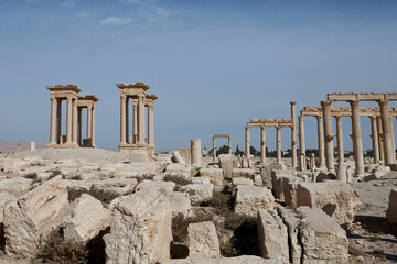 Fototapeta premium Ruins of the ancient city of Palmyra, Syria