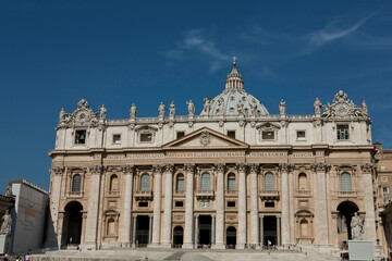 Fototapeta na wymiar Basilica of St. Peter in Vatican City, Rome, Italy