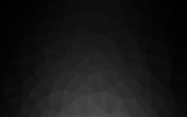 Obraz premium Dark Black vector abstract mosaic pattern.
