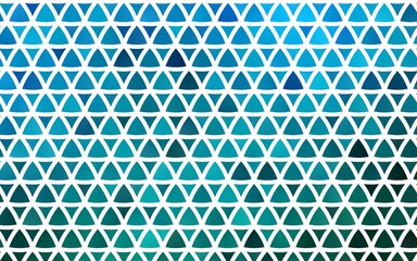 Light Blue, Green vector seamless background with triangles.