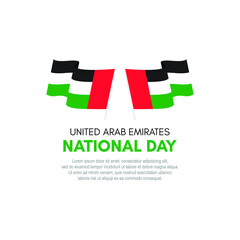 United Arab Emirates National day vector template.