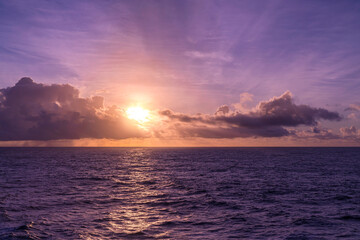 beautiful seascape twilight  sunset serenity coastline background