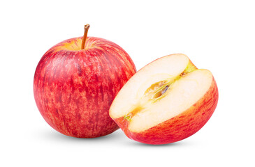 red apple isolated on white background