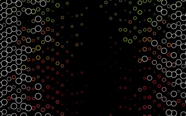 Light Green, Red vector cover with spots.