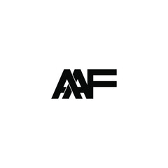 aaf letter original monogram logo design