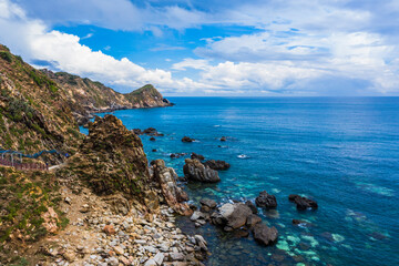 Beautiful landscape in Eo Gio, Quy Nhon, Vietnam from above.