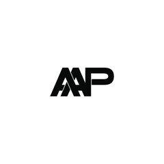 aap letter original monogram logo design