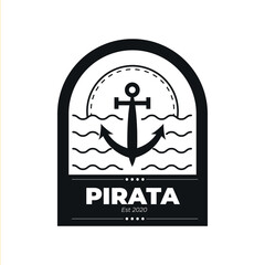 Sea and pirate logo for  restaurant, community,  and for tourism