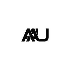 aau letter original monogram logo design