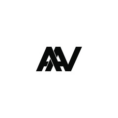 aav letter original monogram logo design