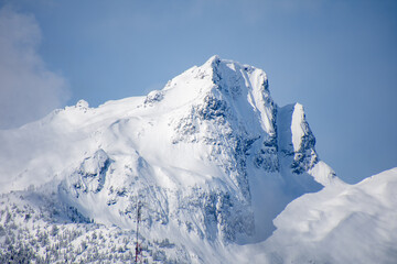 展望台から望むタンタラス連山の眺め　　シートゥスカイハイウエイ　ブリティッシュコロンビア　カナダ
