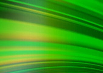 Light Green vector blurred shine abstract pattern.