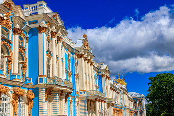 Catherine Palace is a Rococo palace located in the town of Tsarskoye Selo (Pushkin), 30 km south of...