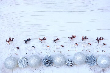 christmas background with snowflakes