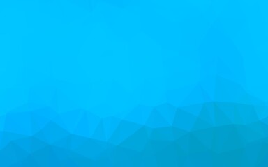 Light BLUE vector polygonal template.