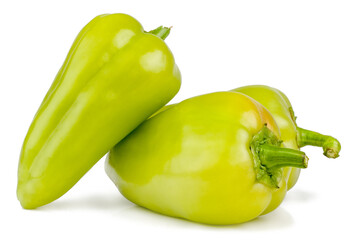 Sweet peppers on white background