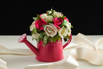 artificial decorative flowers. Wedding decorations