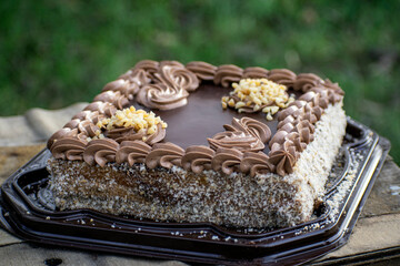 chocolate cake with chocolate