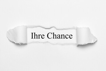 Ihre Chance 