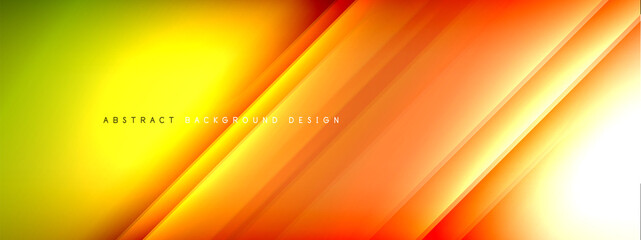 Motion concept neon shiny lines on liquid color gradients abstract backgrounds. Dynamic shadows and lights templates for text