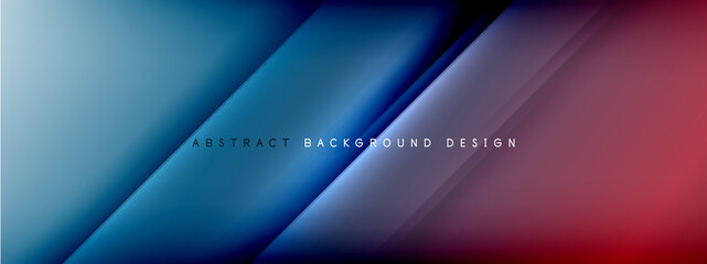 Fototapeta premium Motion concept neon shiny lines on liquid color gradients abstract backgrounds. Dynamic shadows and lights templates for text