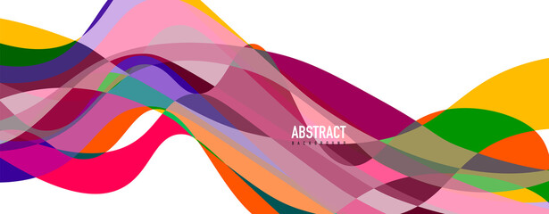 Fluid wave colorful abstract background. Dynamic colorful vibrant vector design