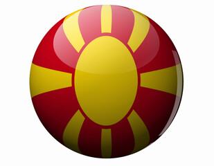 Obraz premium マケドニアの国旗