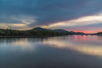 Soft Cloudy Sunrise over the Bay