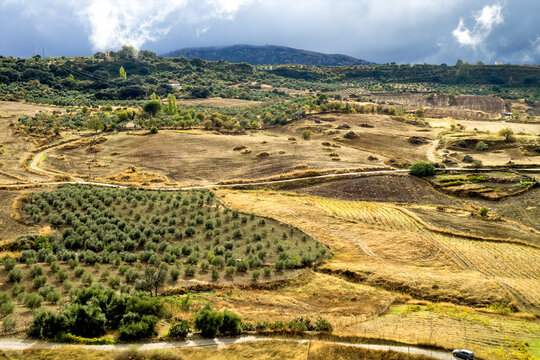 Landscape of Sierra de Grazalema natural park, Cadiz province, Andalusia, Spain.